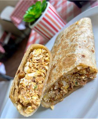 Burrito de Machaca con huevo