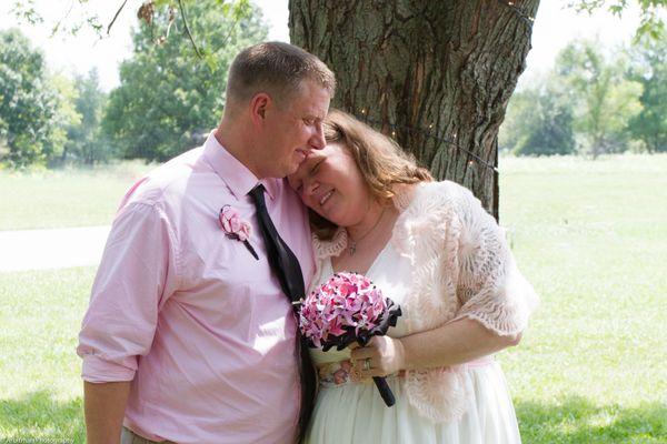 A brief moment of respite after the ceremony