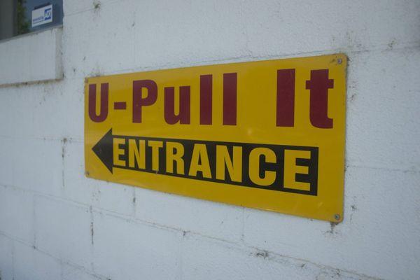 U-Pull & Save Entrance is to the Left of the Building