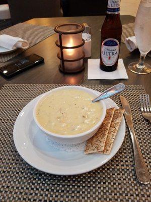 New England Clam Chowder.