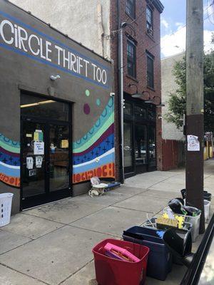 Circle thrift too Furniture, books, household items, more pricy / big items