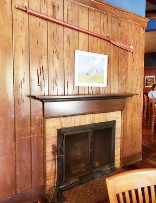 Original fireplace inside Tavern 1902