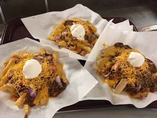 Loaded fries and nachos supreme