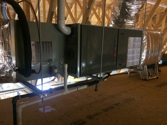 Trane XR 95% Gas Furnace Horizontal Installation