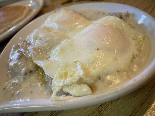 Biscuits and Gravy - full order with eggs