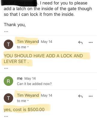 Conversation with Tim Weyand, owner of Tim's Fences.