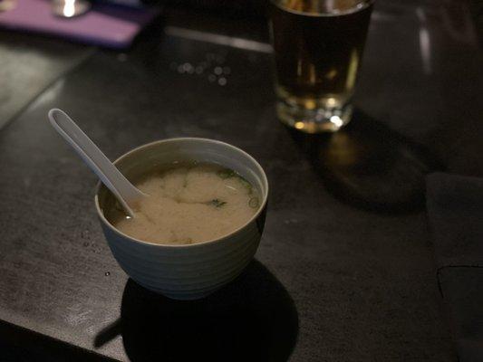 Miso soup!