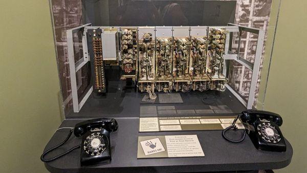 How telephone calls used to get transferred through to another line.