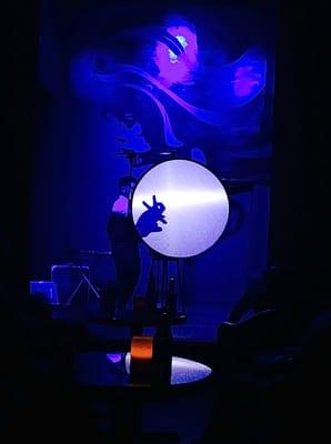 Danny Cheng performing shadow puppets at Street Magic Live