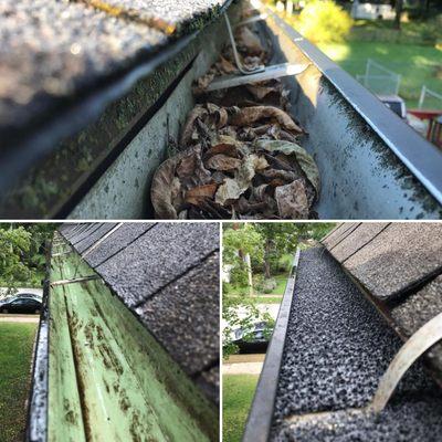 Gutter cleaning and install foam