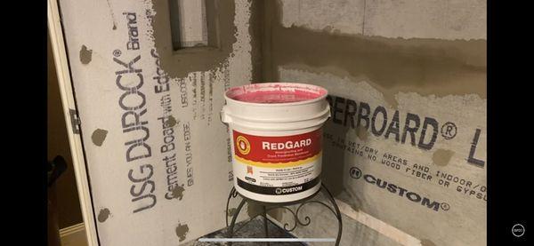 Bathroom waterproofing walls