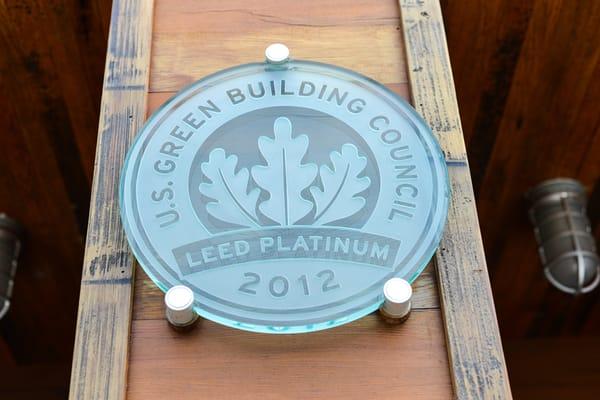 Proud to be located in Philadelphia's first Platinum LEED ( Leadership in Energy and Environmental Design ) certified building!