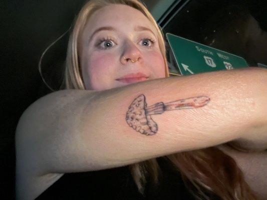 mushroom tattoo