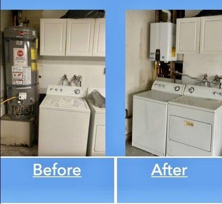 Save space
San diego tankless water heater
Water heater rebate