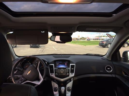 Cruze LTZ RS is quite loaded, and it has a sunroof!