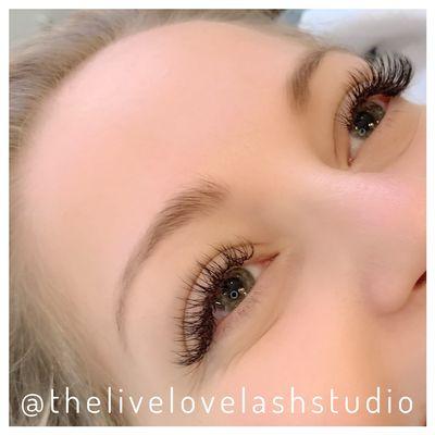 Classic doll eyelash extensions by Amy