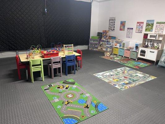 Majority of our day is spent in our playroom!