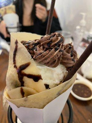 Black Hole Chocolate Crepe