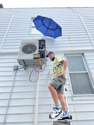 42k BTU 4-zone Mitsubishi mini split ac and heat pump system installed in Park Slope