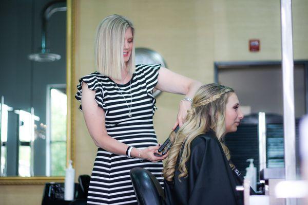 Lyn finishing another beautiful "Flatiron Curl Set" Gorgeous!!!