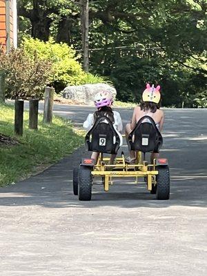 They enjoyed this bike thing except it can't go backwards. :)