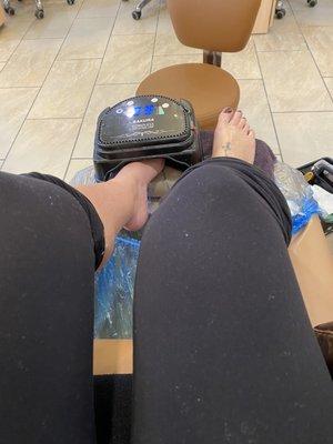 Gel pedicure $35