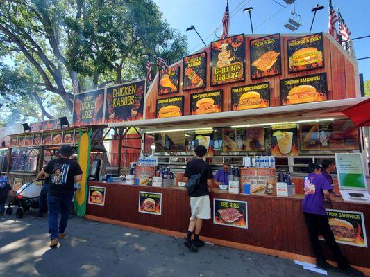 Food stand at Alameda County Fair