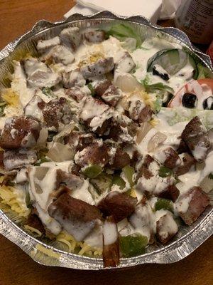 Lamb Over Rice Platter