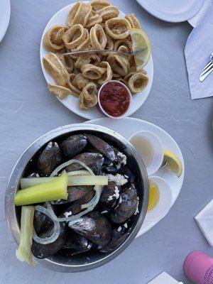 Calamari and mussels