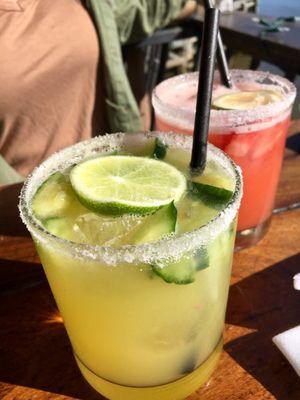 Cucumber & Strawberry Margaritas