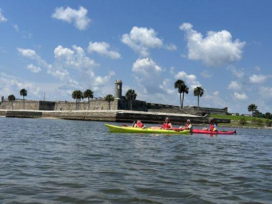 Kayaking at the fort