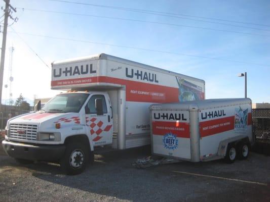 We rent Uhaul trucks and trailers!