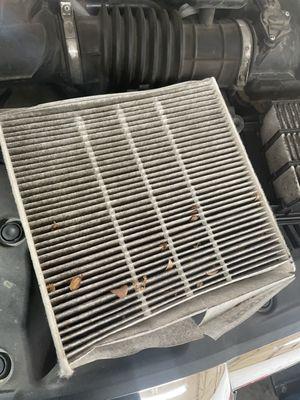 Restricted cabin air filter