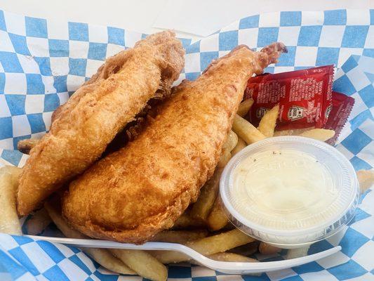 Alaskan Cod Fish & Chips