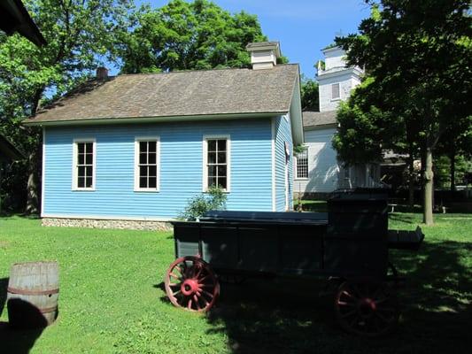 Wash Oak School Building From 1873 With The 1845 New School Church In The Background