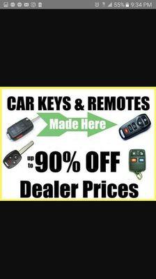 Car Key replacement 90% off