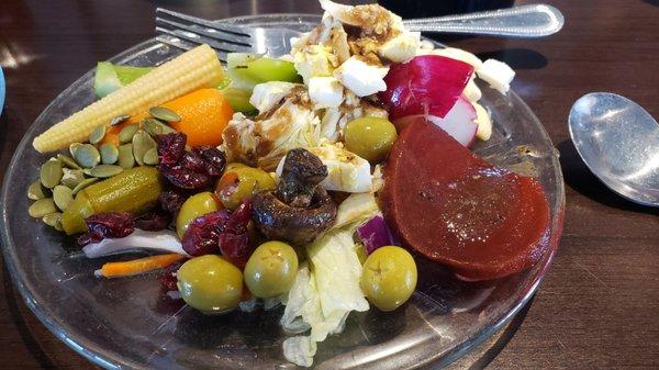 Yummy salad bar.