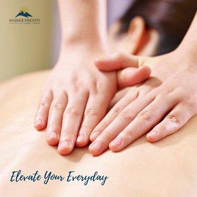 You need to care for yourself every day. Joining Massage Heights with a membership - you will receive a monthly Massage or Facial.