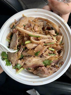 Special of the day:  marinated pig ear, pig tongue & pork belly