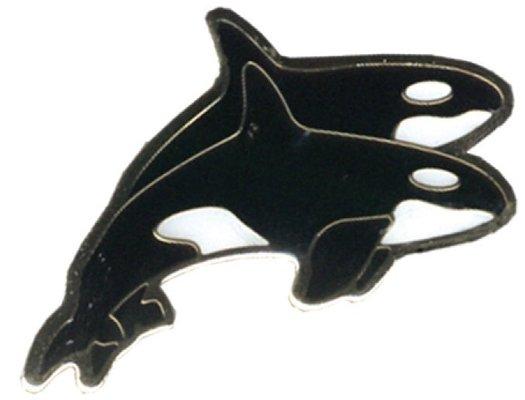 Orca lapel pin