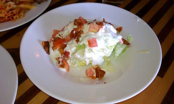 Lettuce Wedge w/Blue Cheese and Real Bacon Bits