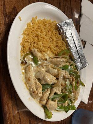 Santa Fe Chicken with all rice