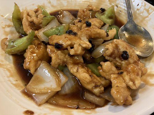 Fillet of Fish in Black Bean Sauce