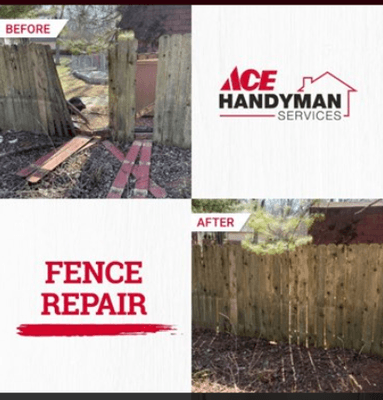 Ace Handyman Services North Indianapolis fence repair