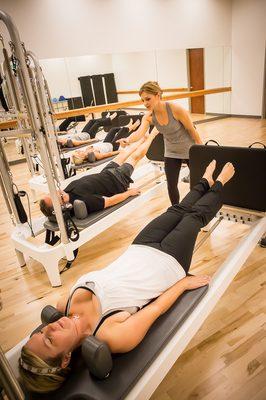 Re:Form Pilates Equipment classes on Balanced Body Allegro 2 Reformers/Towers.