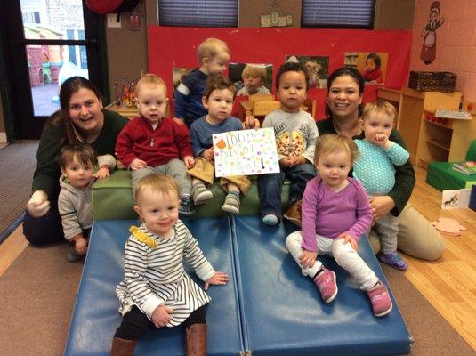 Toddlers are celebrating 100 Days of School