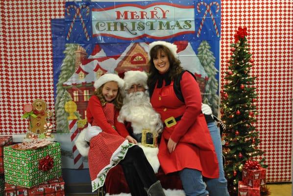 Santa Claus came to visit our office!  What a fun day!