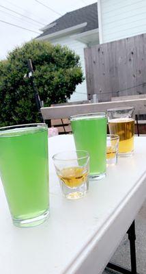 St Patrick's day = green beer & Jameson shots