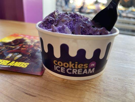 Purple ice cream