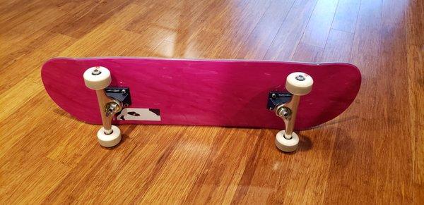 Thank you Jackson for helping me select each option and assembling my favorite skateboard! I am a kid again!